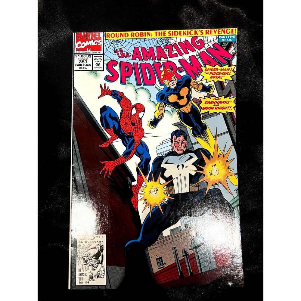 VINTAGE 1992 Marvel "The Amazing Spider-Man" #357 - M - W/ Punisher, Others!